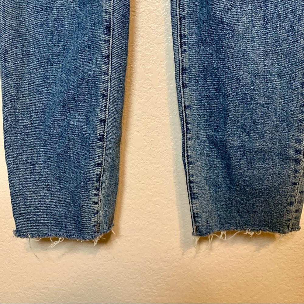 Madewell The Momjean Medium Wash Blue Denim Size 25 Petite - Picture 4 of 15